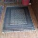 Tapis oriental vintage des années 1980. Travail artisanal, laine de soie