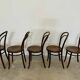5 Thonet bistro chairs in curved wood