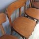 4 bistro chairs 1960