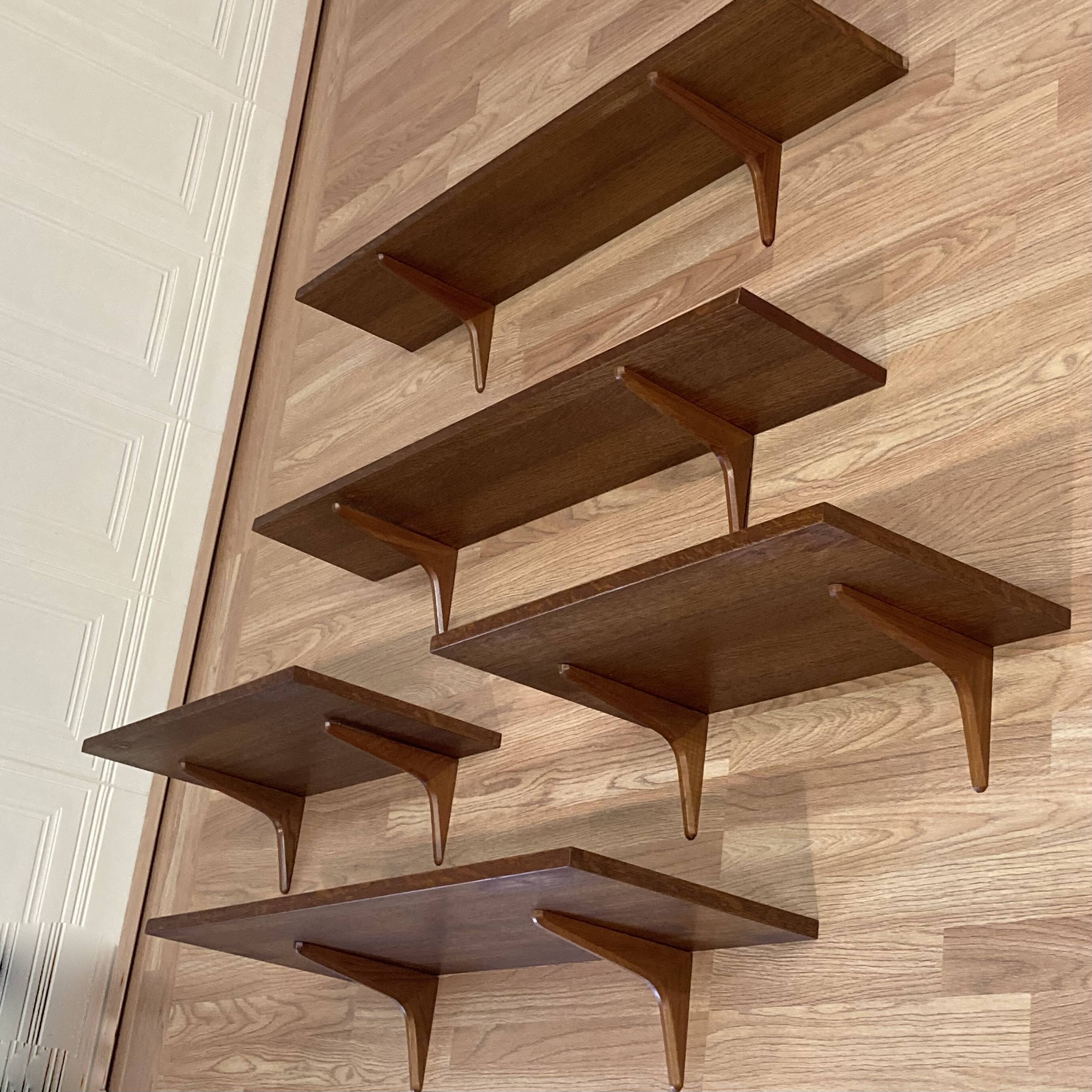 Grande étagère modulable teck design scandinave 1950.