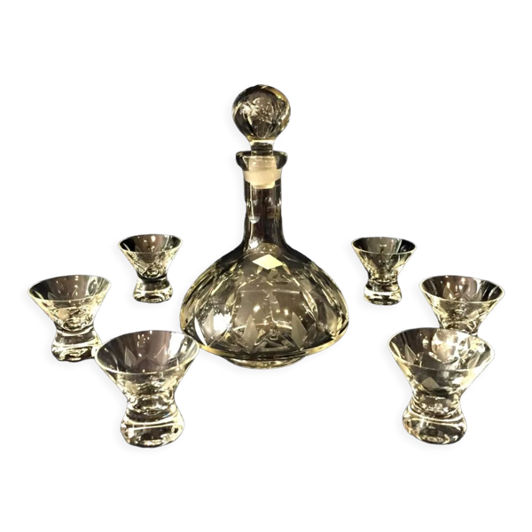 Service a liqueur en cristal annees 1930/1940