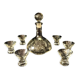 Crystal liqueur service years 1930/1940