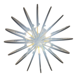 Pair of smoked glass suspensions - 70s