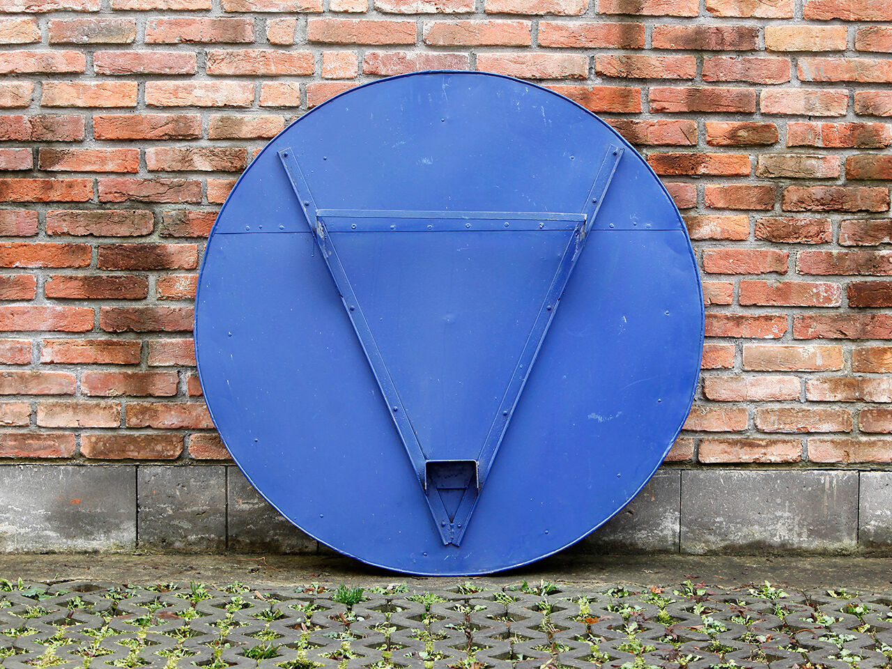 Large Industrial Convex Mirror, 1960s 140cm