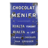 Plaque en tôle émaillée Chocolat Menier