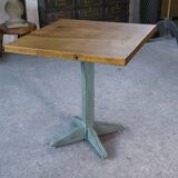 Table bistrot Art déco en chêne massif 1930's