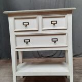 Painted cabinet with 3 drawers
