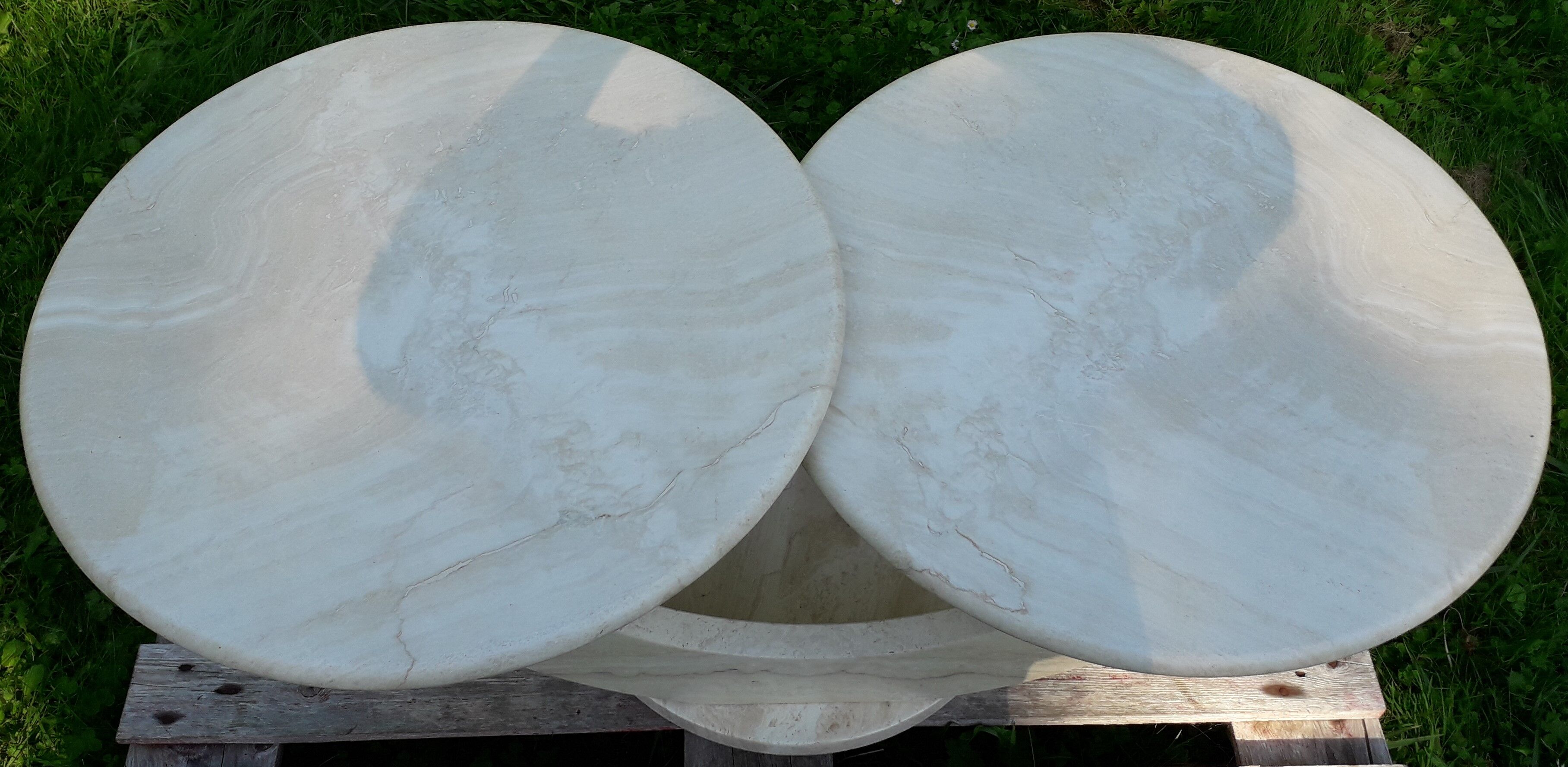 Italian travertine coffee table
