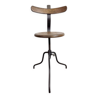 Industrial Factory Swivel Chair, 1950s