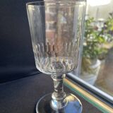 6 verres à vin – cristal léger taillé