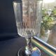 6 wine glasses – light cut crystal
