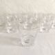 13 verres à vin blanc en cristal, années 1950