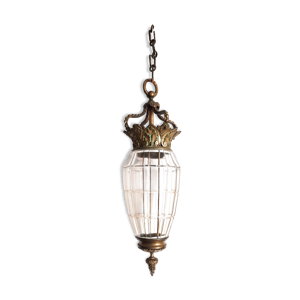 lustre bronze et verre