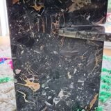 Vintage black terrazzo coffee table