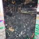 Vintage black terrazzo coffee table