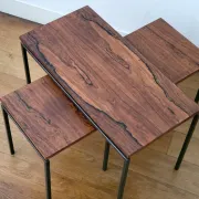 Rosewood nesting tables by Cees Braakman for Pastoe, 1960