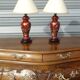 pair of bedside lamps in Limoges porcelain