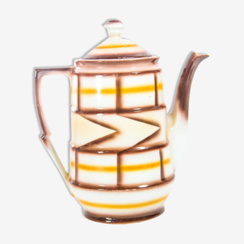 Art deco teapot spritzdekor