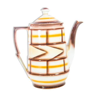 Art deco teapot spritzdekor