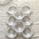 Vintage fruit salad set in glass, bowls and salad bowl