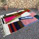 Authentic handmade rug with colourful patterns, size 150/250 cm.