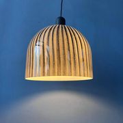 Mid-century glass hanging lamp by Peill and Putzler