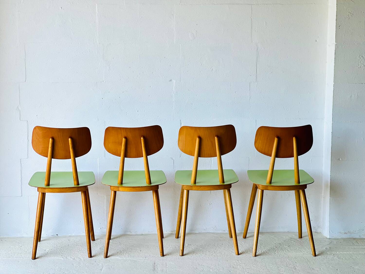 Chaises de bistro Ton, ensemble de 4