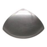Small dish or triangular vintage Danish stainless steel candle holder.