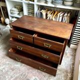 Commode anglaise Hobbs & Co 4 tiroirs en bois foncé