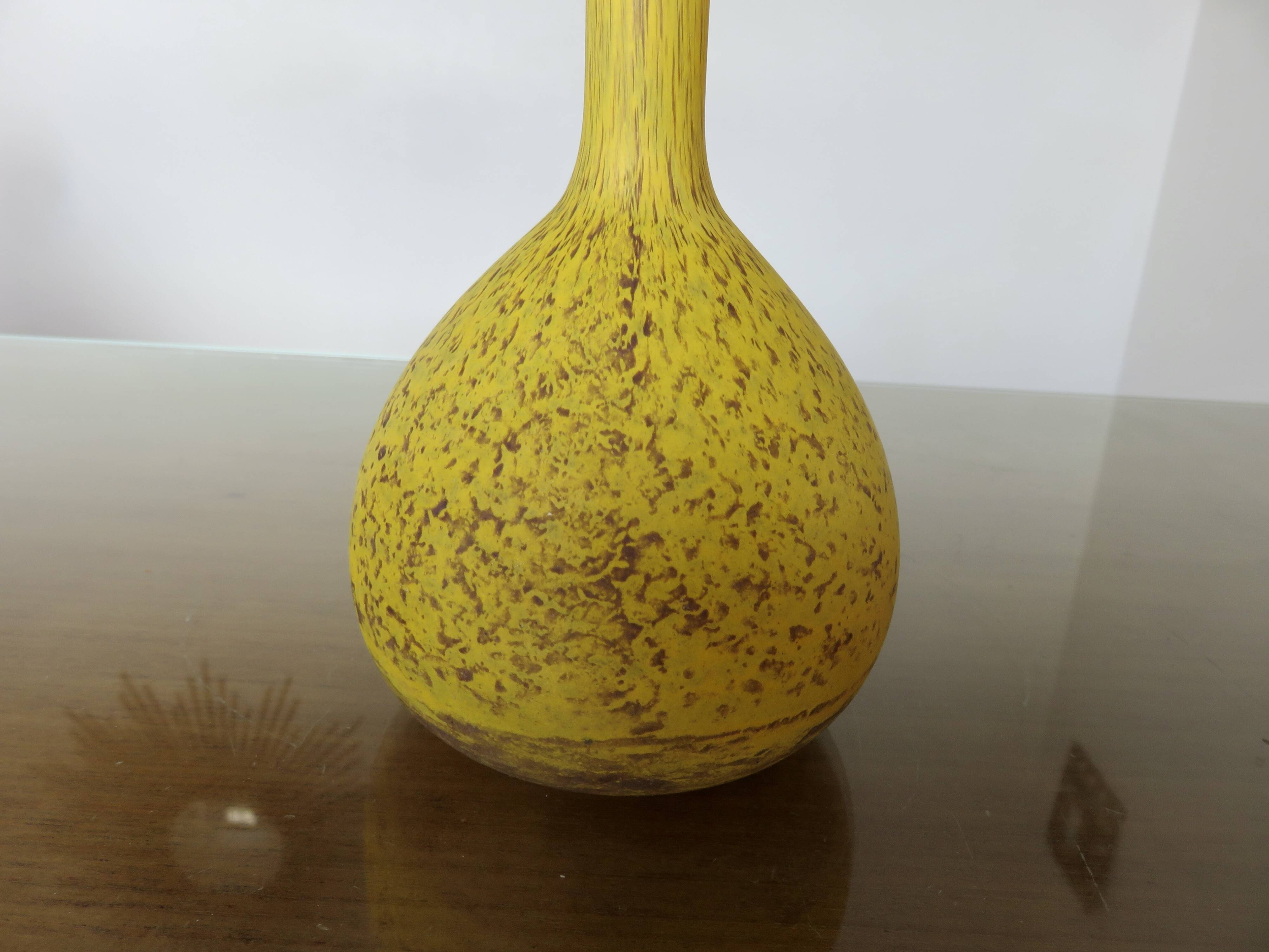 Delatte Berluze vase in marbled glass