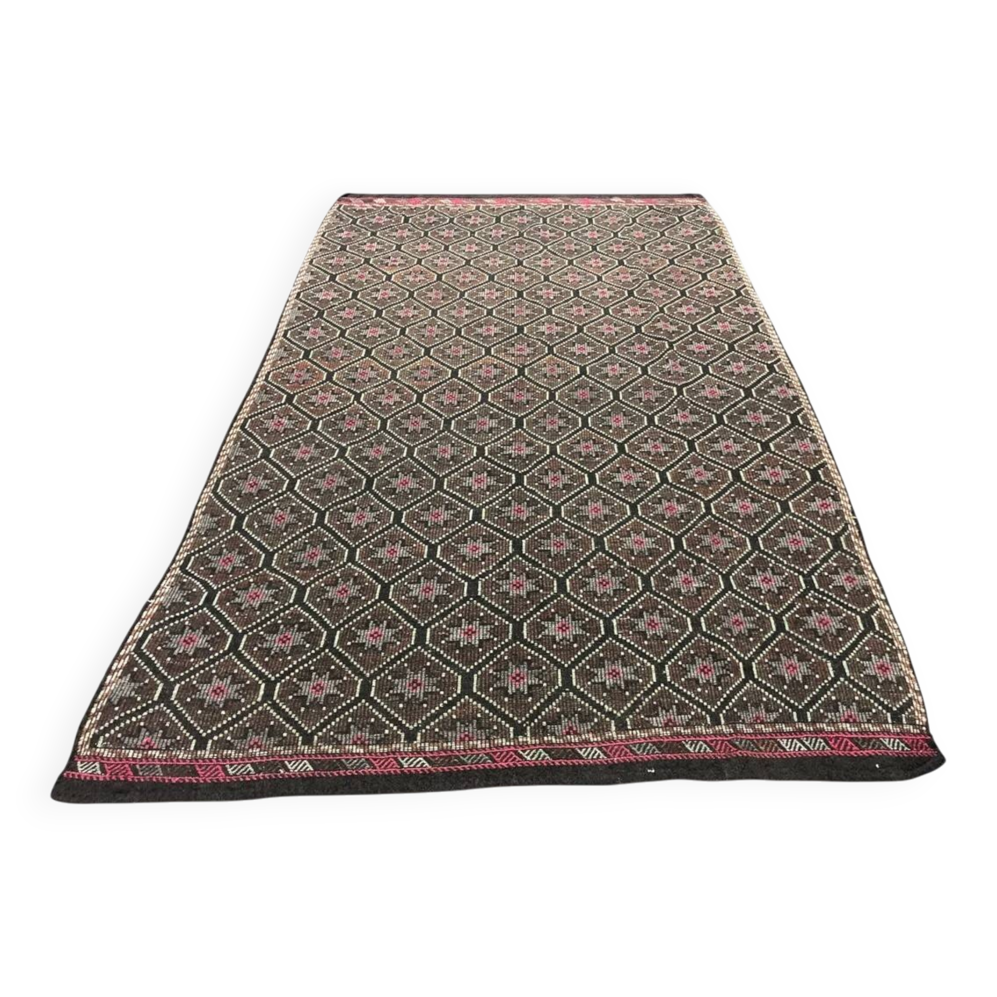 Geometric Wool Anatolian Kilim