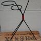 1960's black metal tripod plant holder