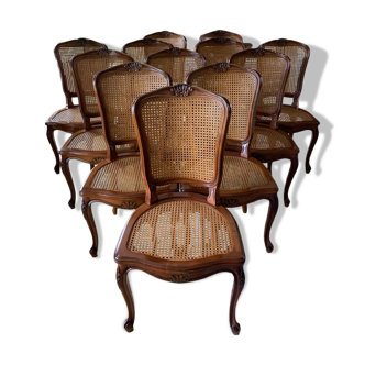 Louis XV style cane chair