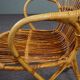 Fauteuil en rotin Design Hollandais, 1950
