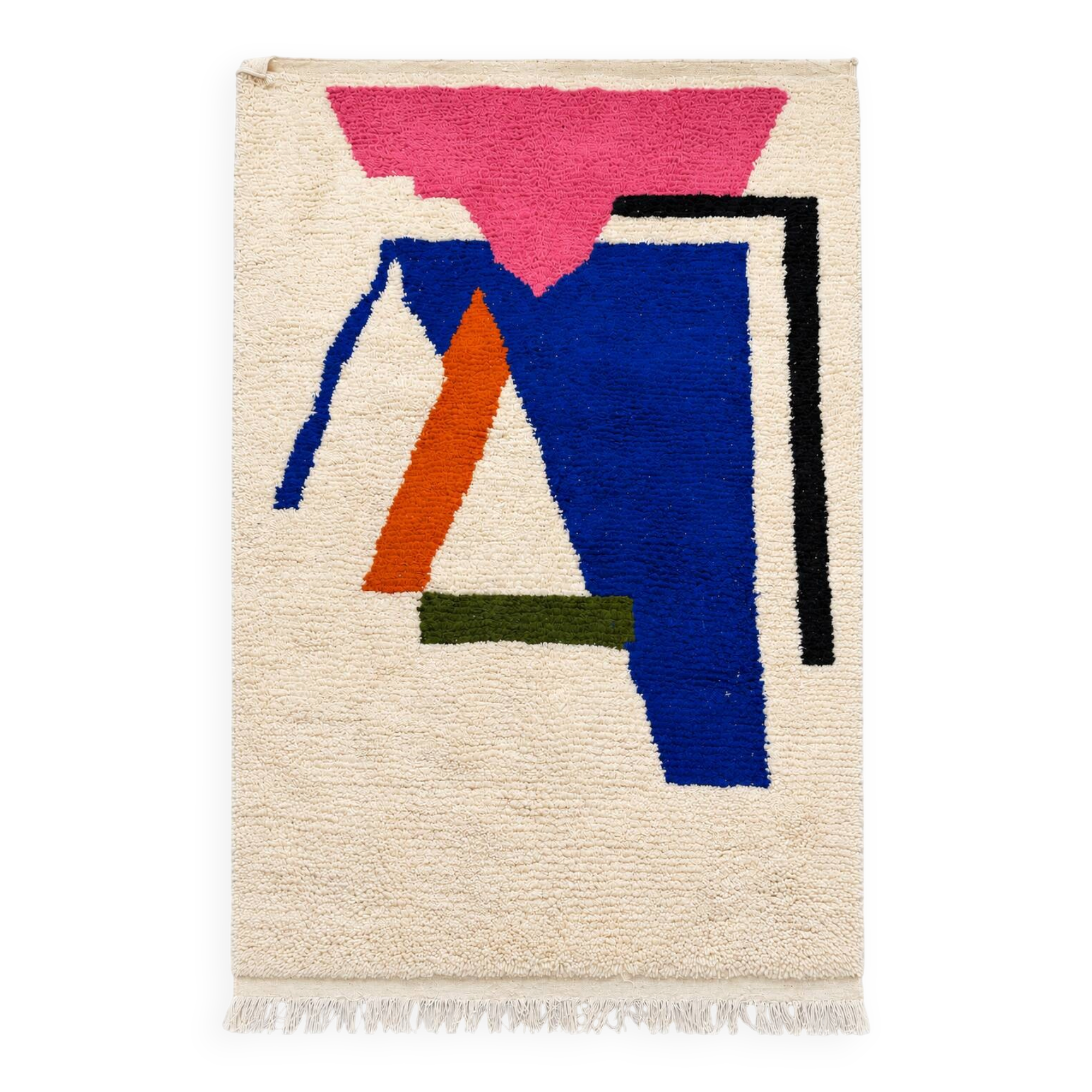 Handmade Berber rug from Morocco – Artisan piece – 164 × 253 cm