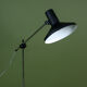 Large black metal vintage industrial desk lamp.