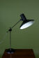 Large black metal vintage industrial desk lamp.
