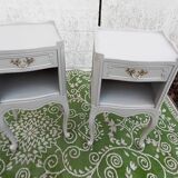 Pair of gray bedside tables