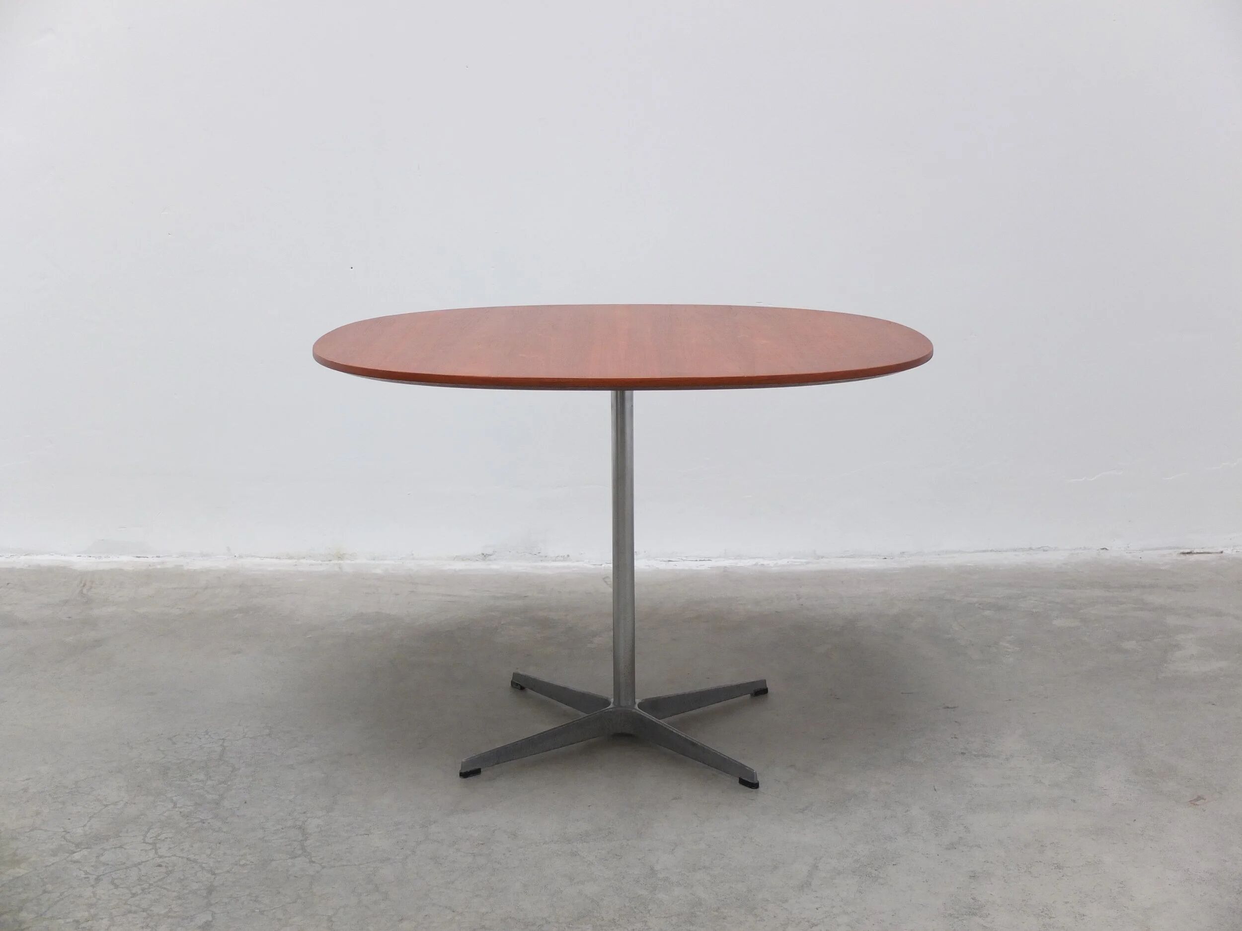 Teak 'Super-Circular' table by Piet Hein & Bruno Mathsson for Fritz Hansen, 1974