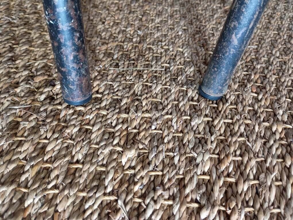 8 chaises de cantine formica rouge jaune bleu tubulure métal années 50-60