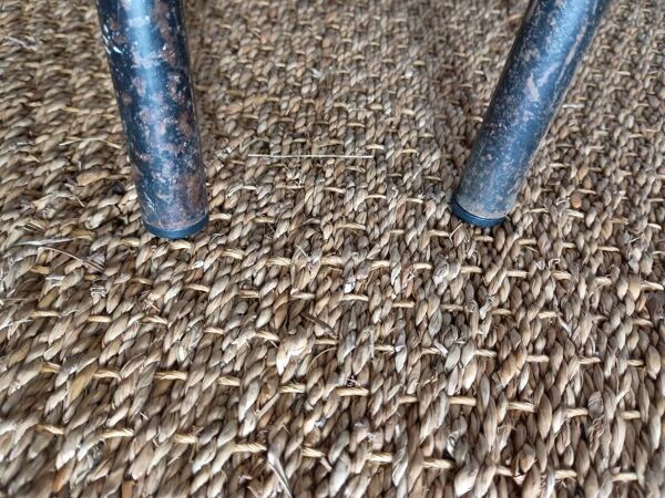 8 chaises de cantine formica rouge jaune bleu tubulure métal années 50-60