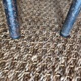 8 chaises de cantine formica rouge jaune bleu tubulure métal années 50-60