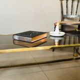 Hollywood Regency Style Chrome Coffee Table