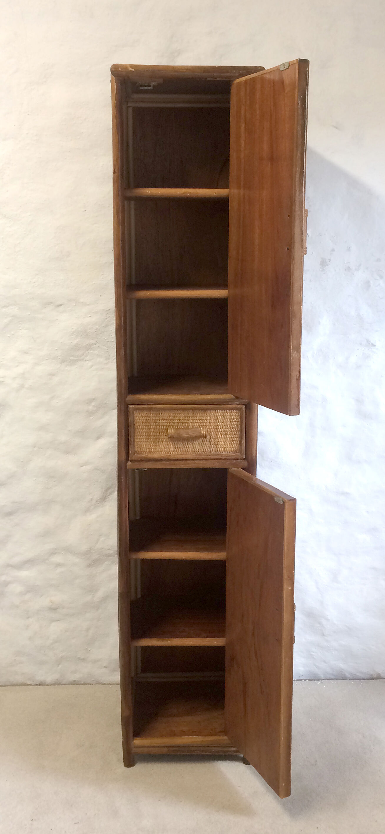 Bamboo and rattan closet