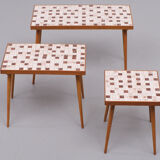 Nesting Tables Ceramic Mosaic Tiles. 1960s Holland
