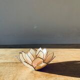 Fleur de lotus nacre et laiton