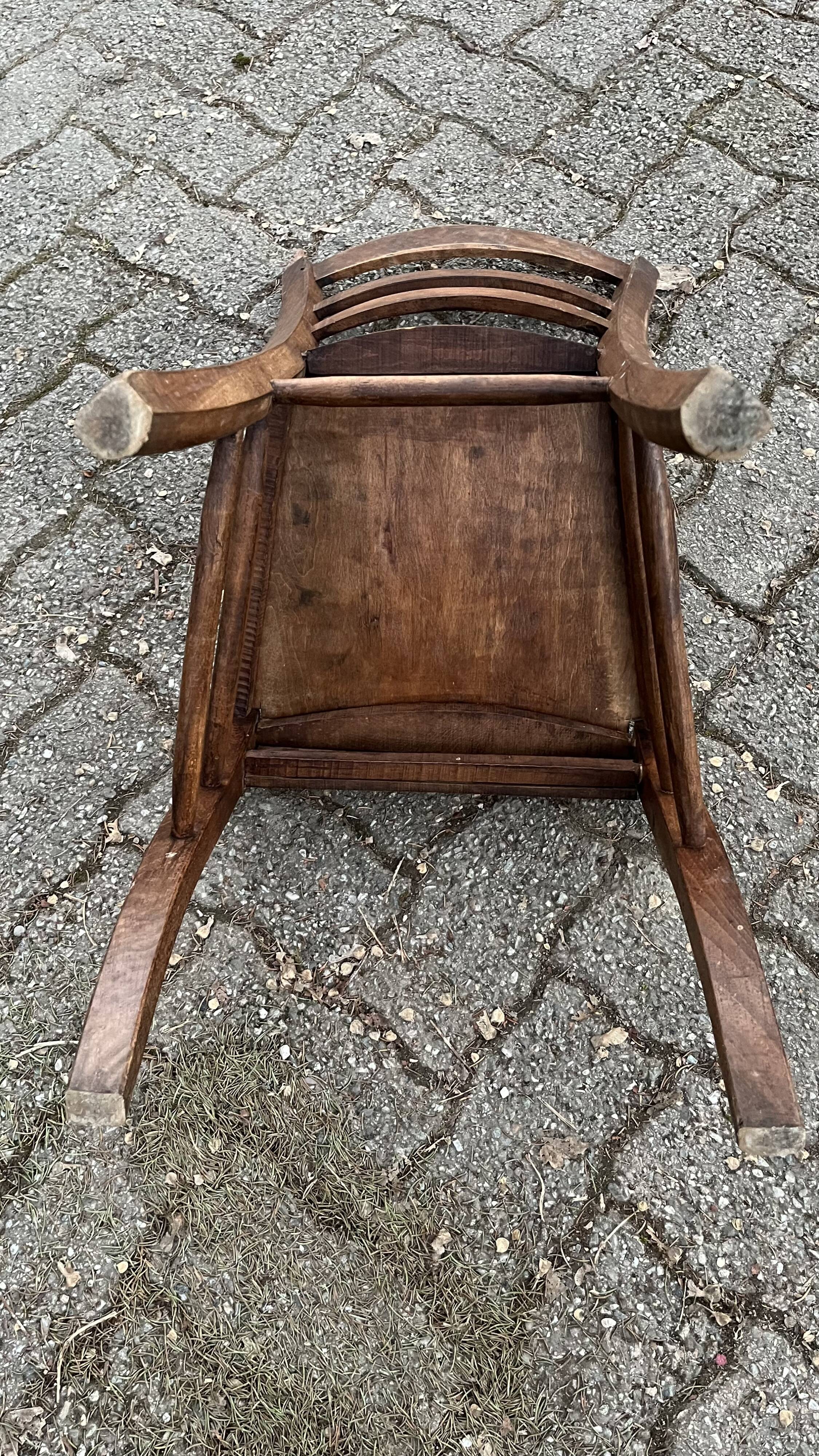 Rustic wooden chair