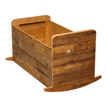 Unique rocking coat rack made from reclaimed wood by Piet Hein Eek.