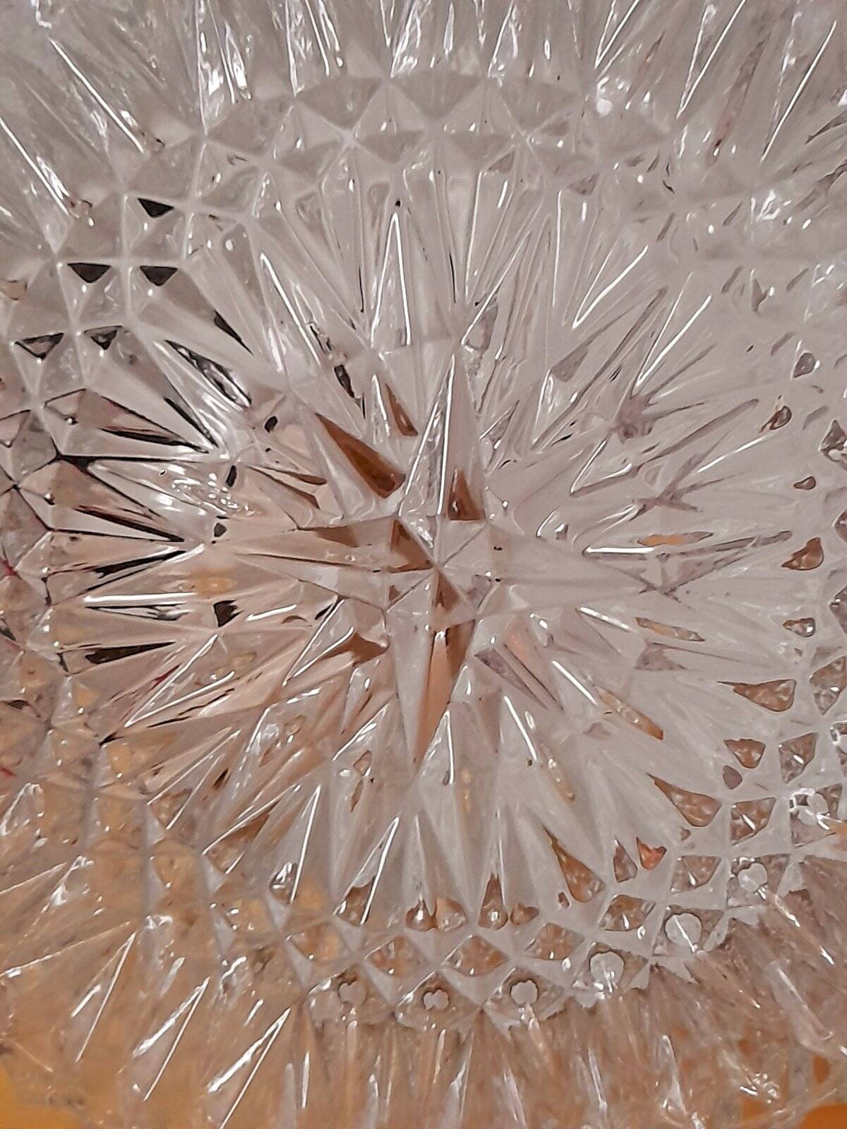 Glass wall or ceiling light from the 1970s.