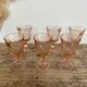 6 Rosaline liqueur glasses Arcoroc France